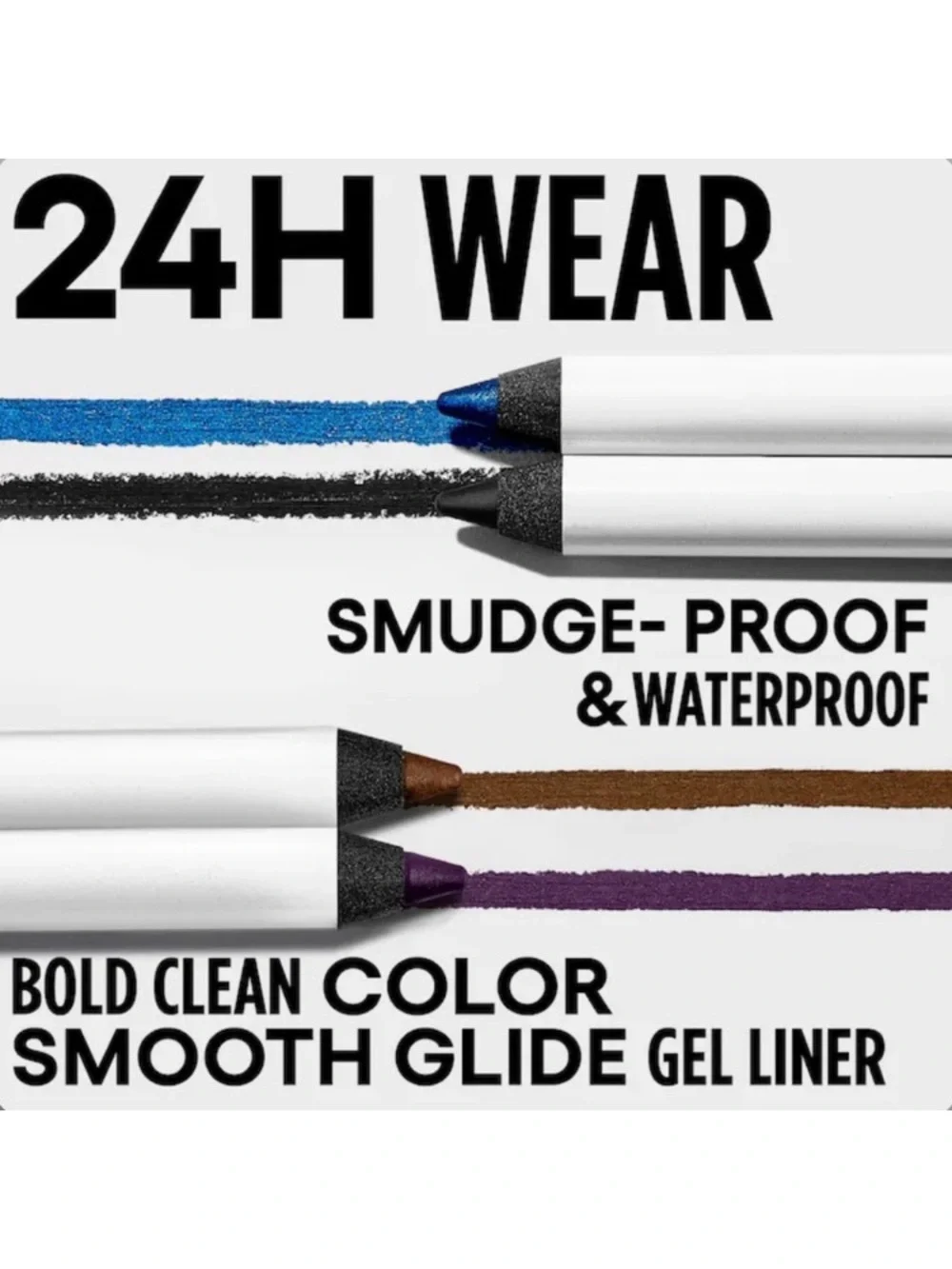 GXVE LINE IT UP 24HR WATERPROOF GEL EYELINER PENCIL - Violet Timing (Purple) NEW